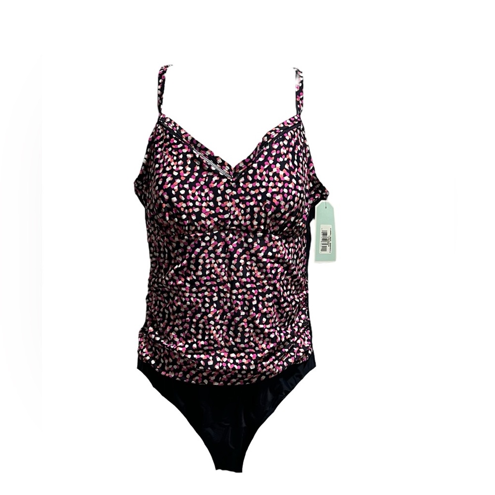 NWT Christina Blue Women's Spot One-Piece bathing suit